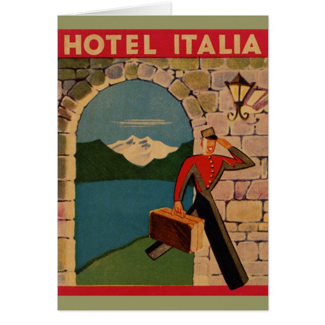 Viaje del vintage - hotel Italia (Frente)