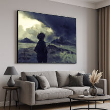 Viaje desconocido - Arte impresionista monocromo