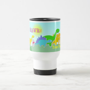 Viaje ¡Diga Rawr! Dinosaurios de nuevo a la taza del