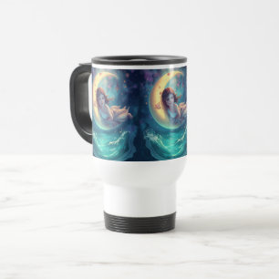 Viaje Diseño de taza Moon Girl Soñadora   Arte de Luna B