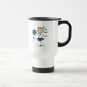 Viaje El azul va taza de la animadora del equipo