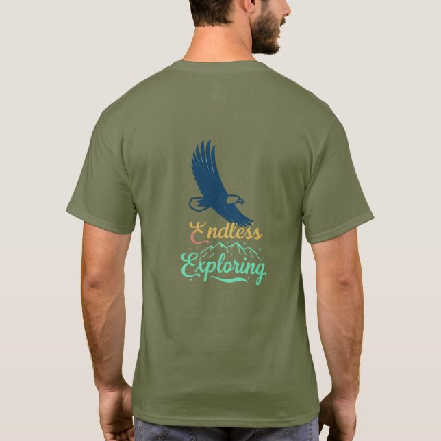 Viaje en camiseta sin consolidar: "Explorando sin  (Reverso)