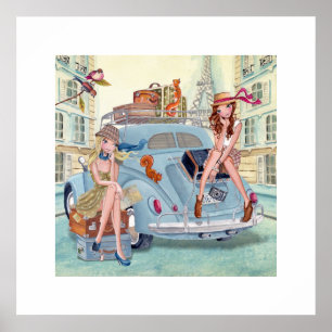 Viaje en poster del arte el   del ilustracion de