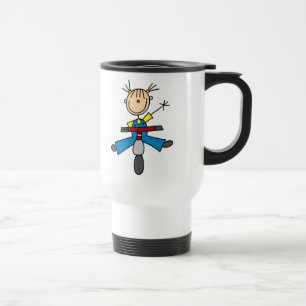 Viaje Figura del palillo en la taza de la vespa