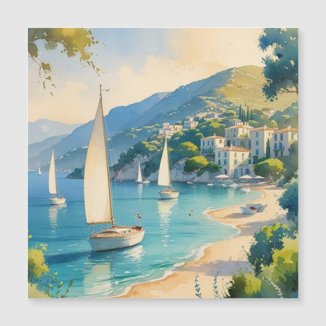 Viaje francés estilo vintage Cote D'Azur (Anverso)