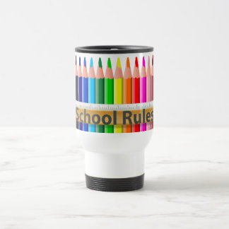 Viaje La escuela gobierna la taza del viajero de los