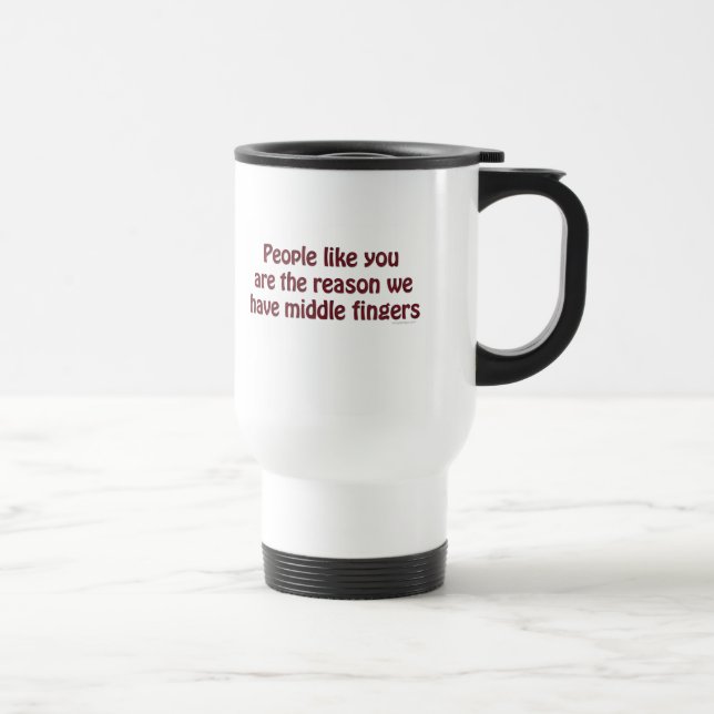 Viaje La gente tiene gusto de usted taza de los dedos (Derecha)