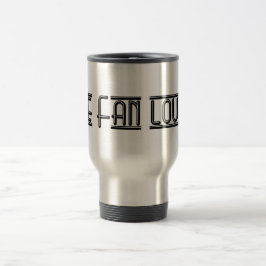 Viaje La taza del viajero del salón de la fan - negro