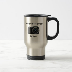 Viaje Lanzamiento de la taza del fotógrafo para la
