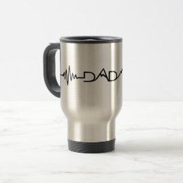 Viaje Latido Papá | Taza de café minimalista para el Día
