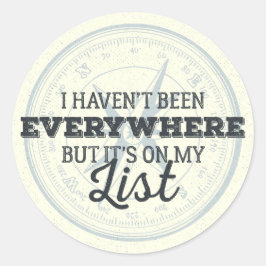 Viaje más sello de brújula presupuesto motivaciona