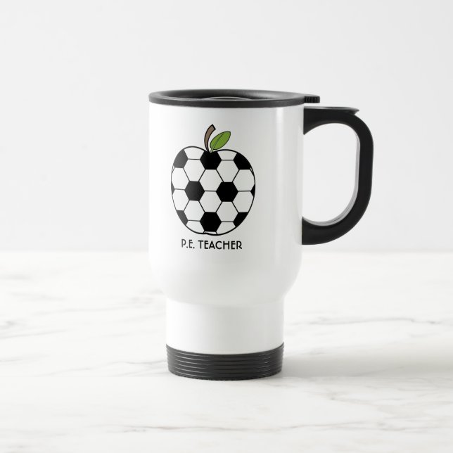 Viaje P.E. Taza del profesor - balón de fútbol Apple (Derecha)
