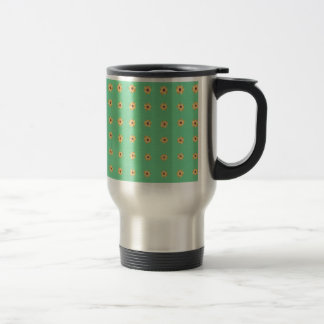 Viaje Patrón de flores de margarita amarilla en taza de