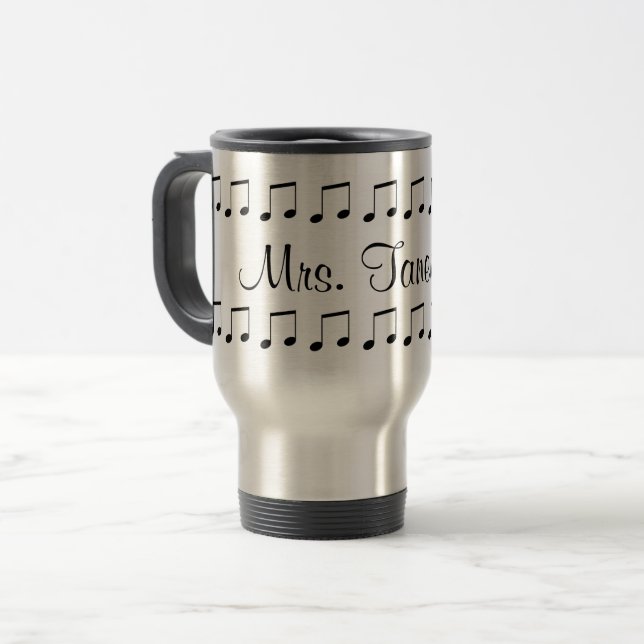 Viaje Personalizable de la taza del profesor de música (Anverso izquierdo)
