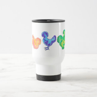Viaje pollo de 5 acuarelas en la taza