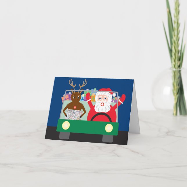 Viaje por carretera con la tarjeta de nota (Anverso)