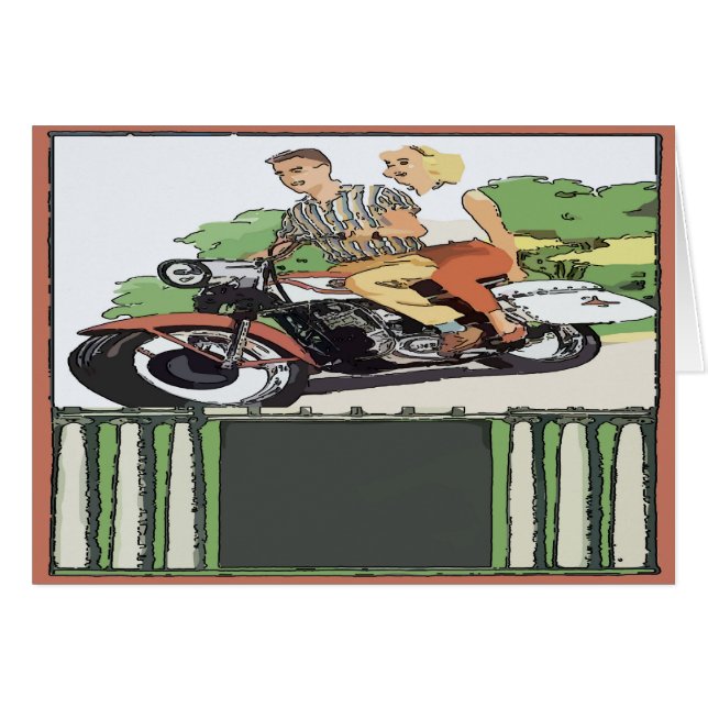 Viaje por carretera en motocicleta (Anverso (Horizontal))