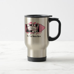 Viaje Pre taza del profesor de K - creyón del estampado
