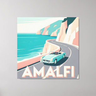 Viaje retro de la costa de Amalfi : Plaza de arte