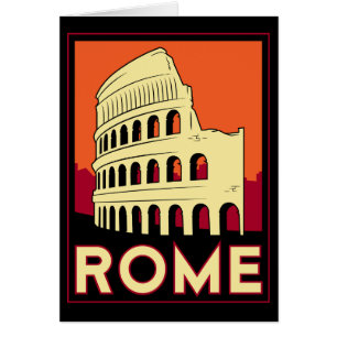 viaje retro del vintage de Europa del coliseo de