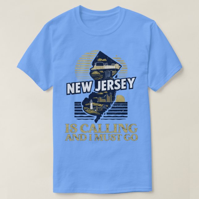 Viaje retro vintage en Nueva Jersey (Diseño del anverso)