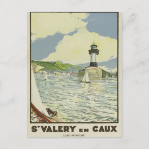 Viaje retro vintage postal Francia Sena