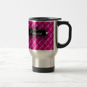 Viaje Rosa Diamon de la taza de princesa Custom Name
