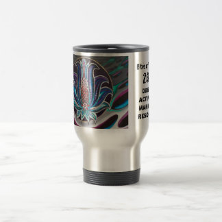 Viaje taza 1 de la quemadura