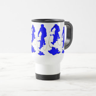 Viaje Taza azul de la bicicleta de la sudadera con