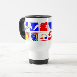 Viaje Taza blanca de los símbolos de la astrología