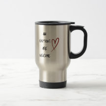 Taza con cita de afirmación positiva para la salud