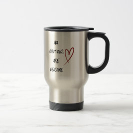 Viaje Taza con cita de afirmación positiva para la salud