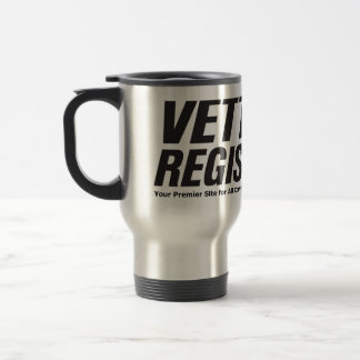 Viaje Taza con logo de Vette Registry