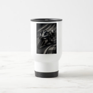 Viaje Taza de arte mosaico de superbike de carreras mono