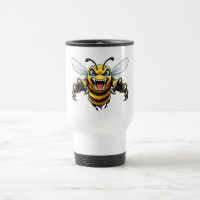 Taza de Avispa Agresiva - Arte Gráfico de la Natur