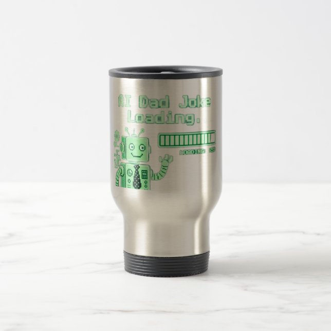 Viaje Taza de broma de papá de IA Tech (Centro)
