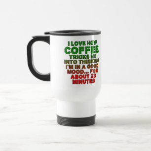 Viaje Taza De Café Buen Humor Truco Divertido Café