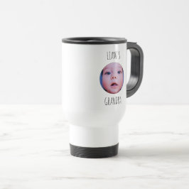 Viaje Taza de café con foto y nombre personalizados para