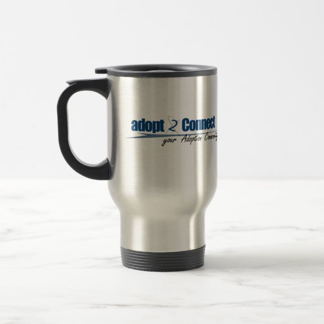 Viaje taza de café de adopt2Connect (Izquierda)