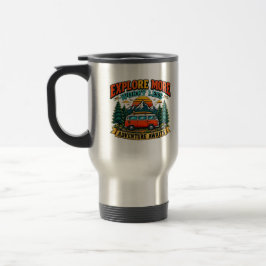 Viaje Taza de café de camping de aventura retro | Explor