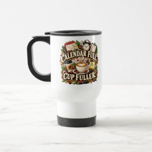 Viaje Taza de café de oficina calendario lleno más llena
