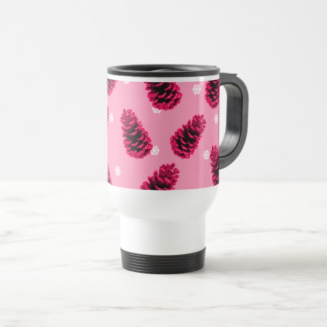 Viaje Taza de café de piñas rosa (Anverso derecho)