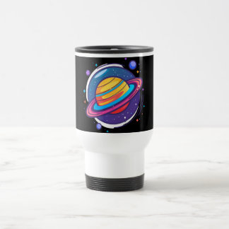Viaje Taza de café del planeta Saturno – Diseño cósmico