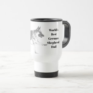 Viaje Taza de café del viajero del pastor alemán