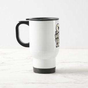 Viaje Taza de café divertida con ojos retro "TE ESTOY VI