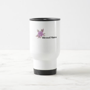 Viaje Taza de café floral Bendita Mamá