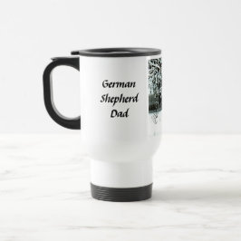 Viaje Taza de café hermosa del viajero del pastor alemán