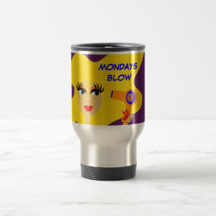 Viaje Taza de café linda soplo de lunes" del chica del