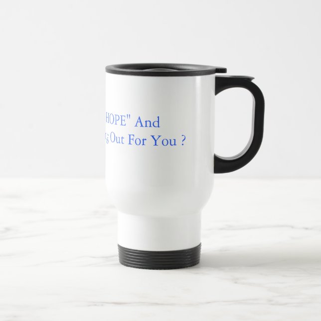 Viaje Taza de café reutilizable de la "ESPERANZA" y del (Derecha)
