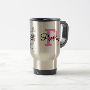 Viaje Taza de café reutilizable personalizada nombre de